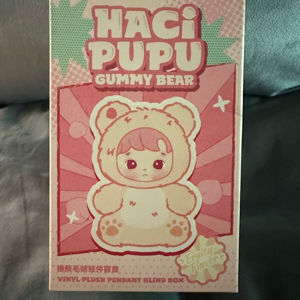 Pop Mart Haci PuPu Gummy Bear Vinyl Plush Pendant